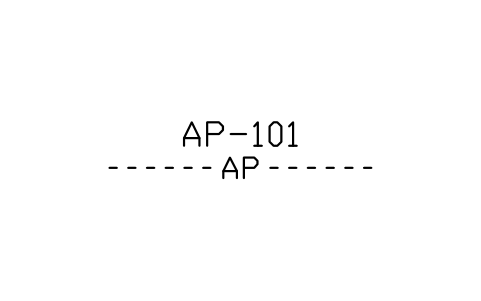 Preview of the Air pipe line symbol, block MAR_LINE_AP