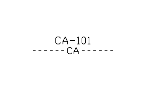 Preview of the Control air line symbol, block MAR_LINE_CA