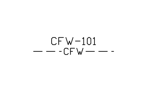 Preview of the Cooling fresh water line symbol, block MAR_LINE_CFW