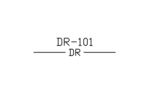 Preview of the Drain line symbol, block MAR_LINE_DR