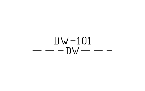 Preview of the Drinking water line symbol, block MAR_LINE_DW