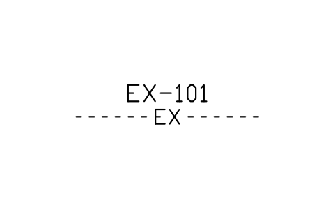 Preview of the Exhaust gas line symbol, block MAR_LINE_EX
