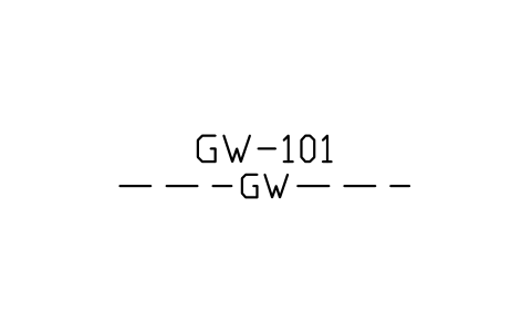 Preview of the Grey water line symbol, block MAR_LINE_GW