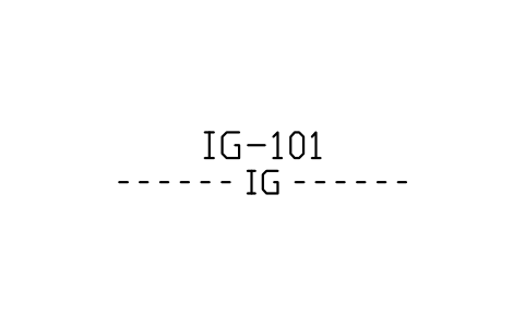 Preview of the Inert gas line symbol, block MAR_LINE_IG