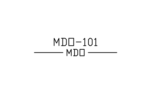 Preview of the Marine diesel oil line symbol, block MAR_LINE_MDO