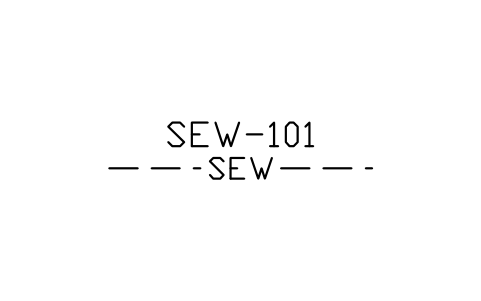 Preview of the Sewage line symbol, block MAR_LINE_SEW