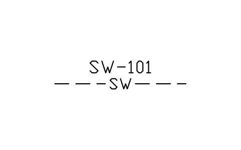 Preview of the Sea water line symbol, block MAR_LINE_SW