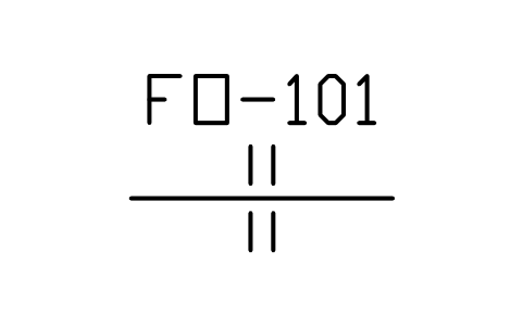 Preview of the Orifice plate symbol, block MAR_ORIFICE