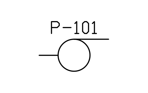 Preview of the Pump, centrifugal symbol, block MAR_PUMP_CENTRIFUGAL