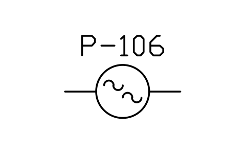 Preview of the Screw pump symbol, block MAR_PUMP_SCREW