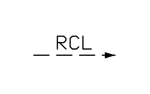 Preview of the Remote control line symbol, block MAR_REMOTE_LINE