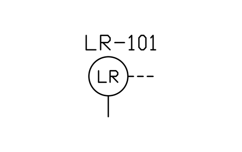 Preview of the Remote tank gauging symbol, block MAR_REMOTE_SOUNDING
