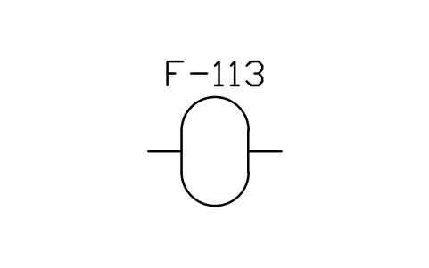 Preview of the Rubber expansion joint symbol, block MAR_RUBBER_JOINT