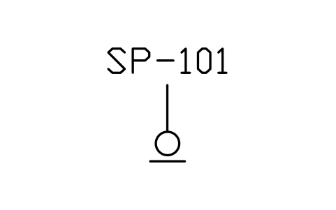 Preview of the Sprinkler, pendent symbol, block MAR_SPRINKLER_PEND