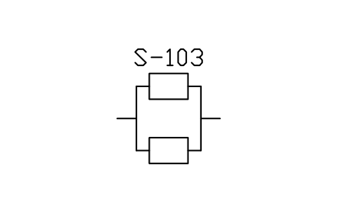 Preview of the Duplex strainer symbol, block MAR_STRAINER_DUPLEX