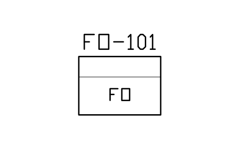Preview of the Fuel oil tank symbol, block MAR_TANK_FO
