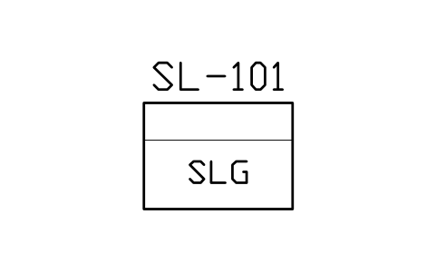Preview of the Sludge tank symbol, block MAR_TANK_SLUDGE
