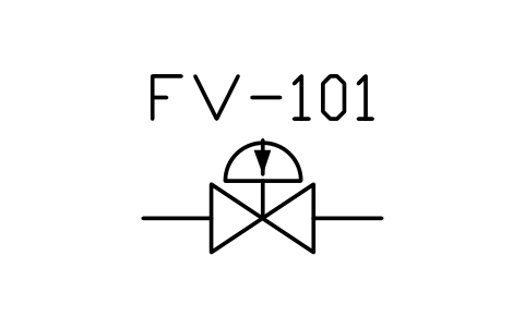 Preview of the Control valve, fail closed symbol, block MAR_VALVE_FAIL_CLOSED