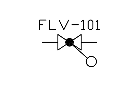 Preview of the Float valve symbol, block MAR_VALVE_FLOAT