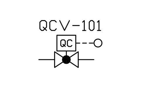 Preview of the Quick-closing valve, remote symbol, block MAR_VALVE_QUICK_CLOSE