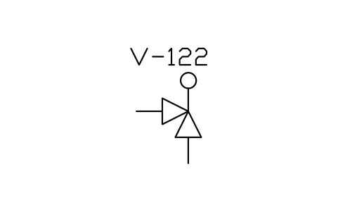 Preview of the Self-closing cock symbol, block MAR_VALVE_SELF_CLOSE