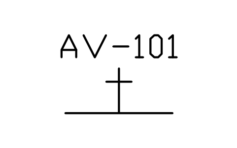 Preview of the Air vent cock symbol, block MAR_VENT_COCK