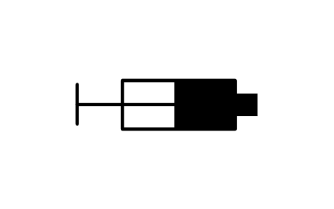 Anteprima del simbolo Injection syringe, blocco EGM_5382