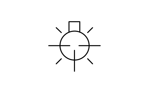 Anteprima del simbolo Field centre light marker, blocco EGM_5383