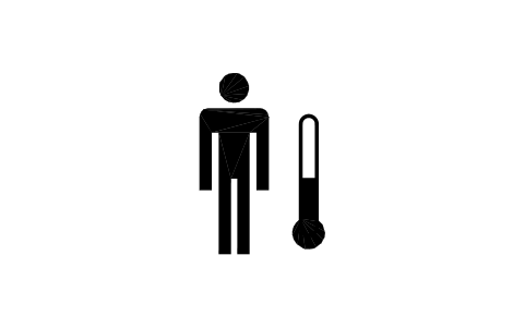 Anteprima del simbolo Body temperature, blocco EGM_5844