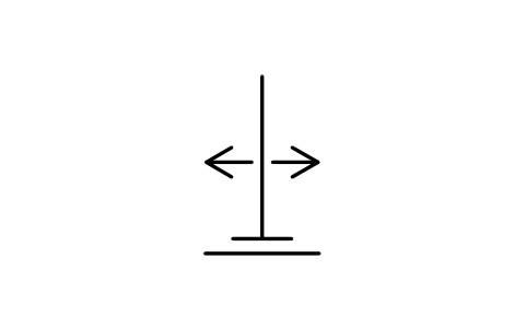 Anteprima del simbolo Floor stand, horiz. adjust., blocco EGM_5897
