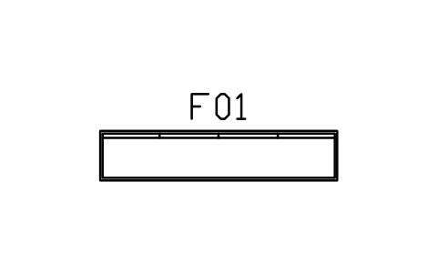 Vorschau des Symbols Sideboard, Anrichte, 2400 x 500, Block MED_APARADOR_2400