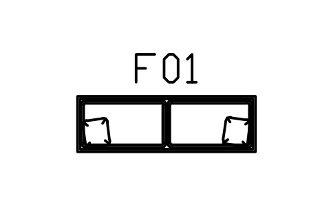 Vorschau des Symbols Gemauerte Sitzbank, 1600 x 500, Block MED_BENCH_BUILTIN_1600