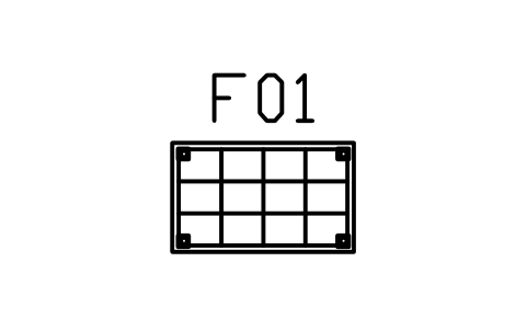 Vorschau des Symbols Couchtisch, Fliesenplatte, 1000 x 600, Block MED_COFFEE_TILE