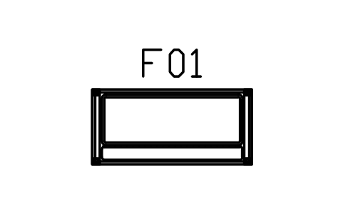 Vorschau des Symbols Sitzbank mit Holzarmlehnen, 1500, Block MED_SETTEE