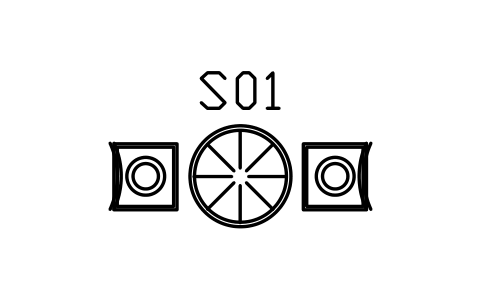 Vorschau des Symbols Bistroset, gekachelter Tisch, 2 Stühle, Block MED_SET_BISTRO