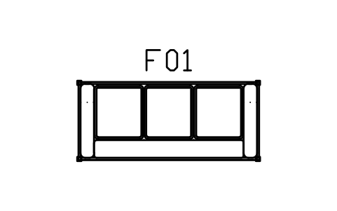 Vorschau des Symbols Sofa, geschnitztes Gestell, Dreisitzer, Block MED_SOFA_3