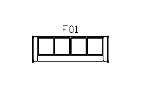 Vorschau des Symbols Sofa, geschnitztes Gestell, Viersitzer, Block MED_SOFA_4
