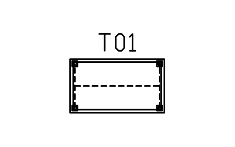 Vorschau des Symbols Esstisch, 1400 x 800, Block MED_TABLE_1400