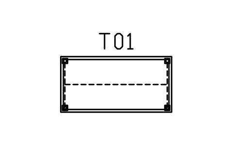 Vorschau des Symbols Esstisch, 1800 x 900, Block MED_TABLE_1800