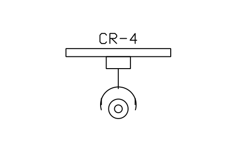 Coil crane with C-hook sembolünün önizlemesi, blok MET_CRANE_COIL
