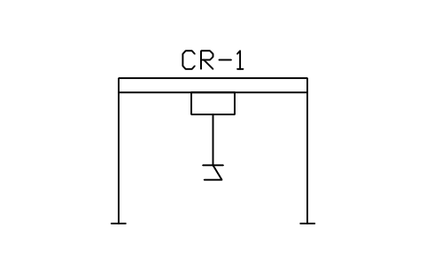 Overhead crane sembolünün önizlemesi, blok MET_CRANE_EOT