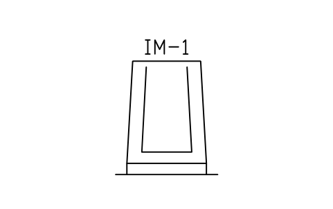 Ingot mould sembolünün önizlemesi, blok MET_INGOT_MOLD
