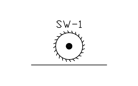 Hot saw sembolünün önizlemesi, blok MET_SAW