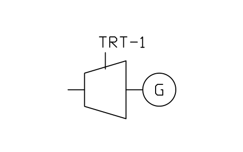 Top gas recovery turbine sembolünün önizlemesi, blok MET_TRT