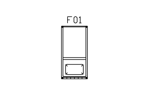 Preview of the Bed, single, 900 x 2000 symbol, block MCM_BED_900