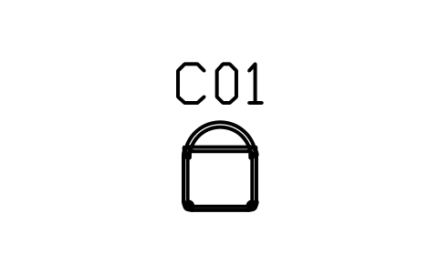 Preview of the Dining chair, hoop back symbol, block MCM_CHAIR_HOOP
