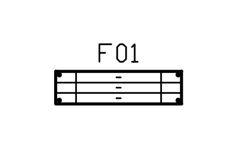 Preview of the Dresser, 1800 x 480, nine drawers symbol, block MCM_DRESSER_1800