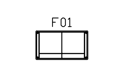 Preview of the Loveseat, 1500 symbol, block MCM_LOVESEAT