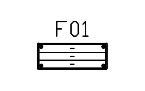 Preview of the Lowboy, 1200 x 450, six drawers symbol, block MCM_LOWBOY