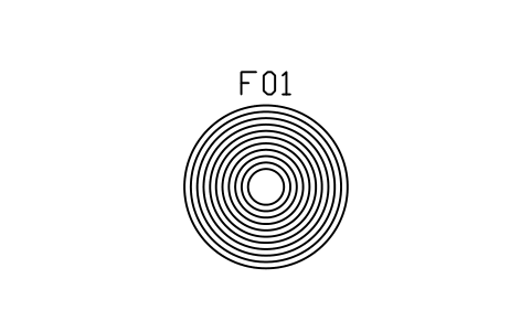 Preview of the Rug, round, shag, 1800 symbol, block MCM_RUG_ROUND